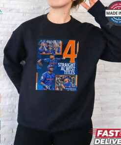 Houston Astros 4 Straight AL West Division Champions Shirt