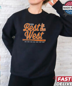 Houston Astros Baseball Best in the West 2017 2024 t shirt