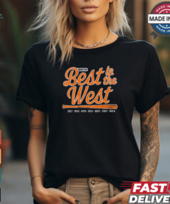 Houston Astros Baseball Best in the West 2017 2024 t shirt