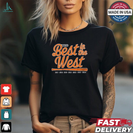 Houston Astros Baseball Best in the West 2017 2024 t shirt