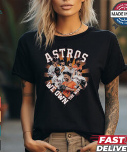 Houston Astros MLB 2024 Champions American League West Back To Back To Back We Own The West T shirt