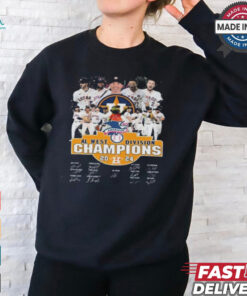 Houston Astros MLB American AL West Division Champions 2024 Signatures shirt