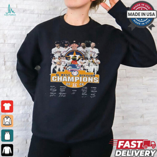 Houston Astros MLB American AL West Division Champions 2024 Signatures shirt