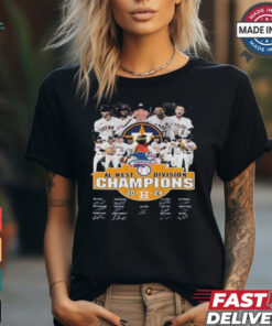 Houston Astros MLB American AL West Division Champions 2024 Signatures shirt