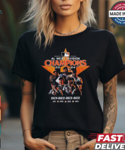 Houston Astros We Own The 2024 AL West Division Champions Back To Back Back To Back Shirt