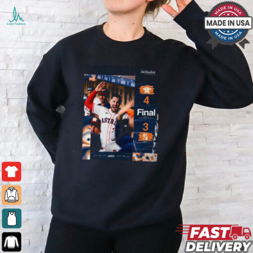 Houston Astros Win 4 3 Seattle Mariners Final Score September 24,2024 shirt