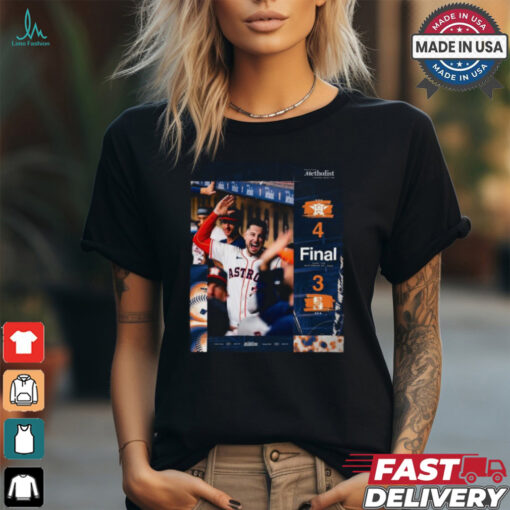 Houston Astros Win 4 3 Seattle Mariners Final Score September 24,2024 shirt
