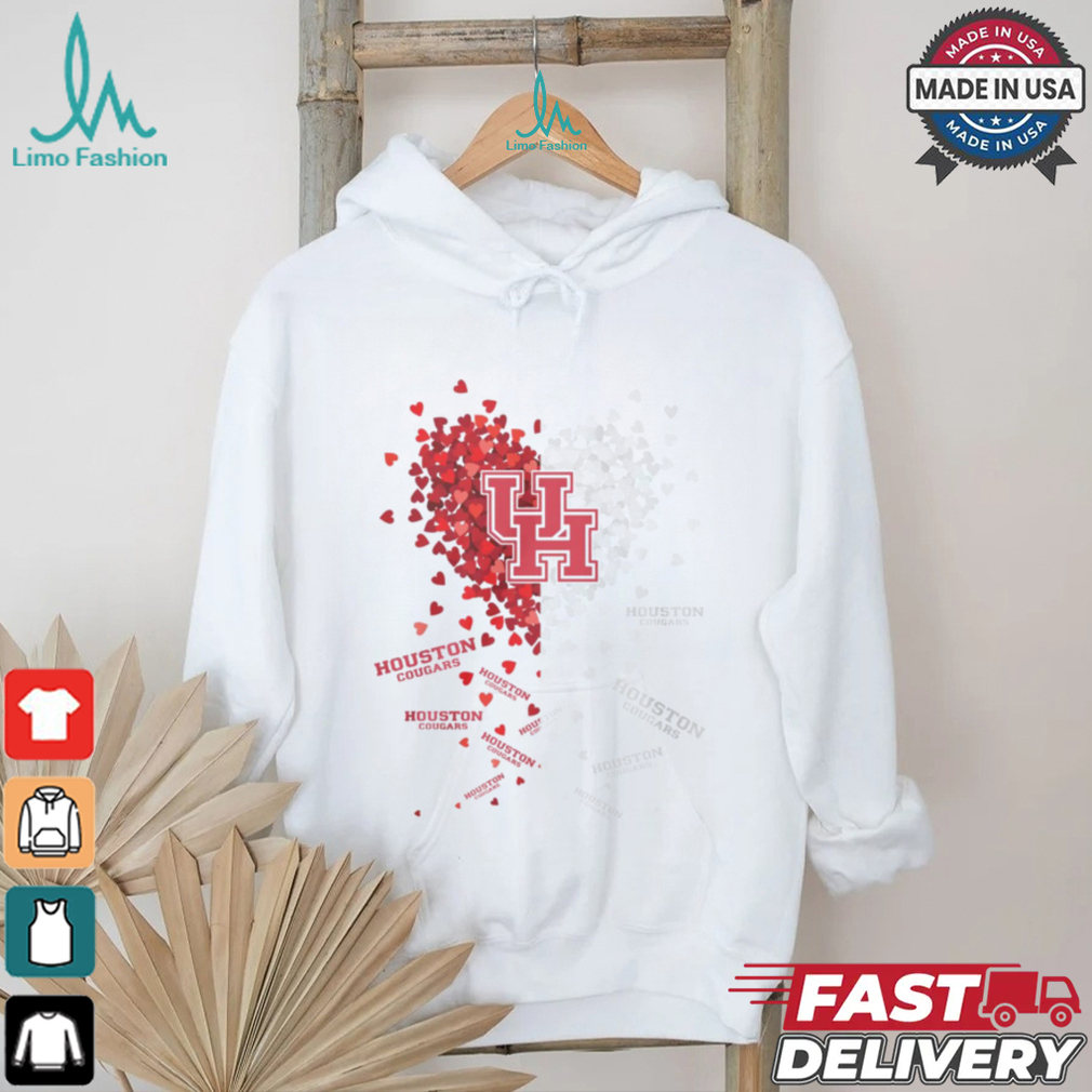 Houston Cougars Heart Shirt Houston Cougars Heart Shirt