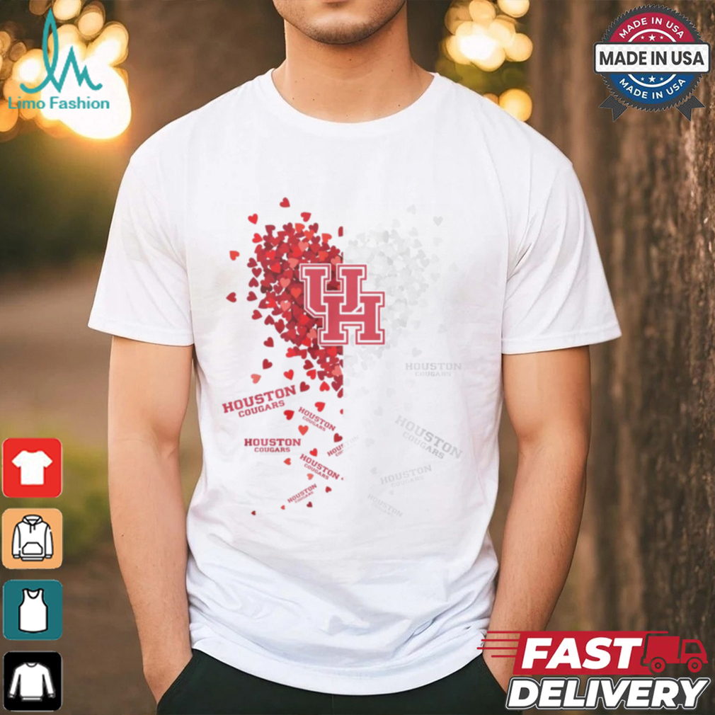 Houston Cougars Heart Shirt Houston Cougars Heart Shirt
