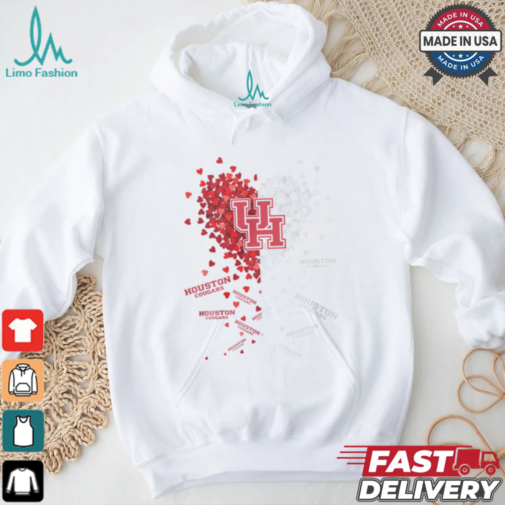 Houston Cougars Heart Shirt Houston Cougars Heart Shirt