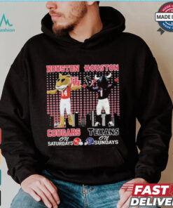 Houston Cougars On Saturdays Shasta Houston Texans Toro On Sundays T Shirt