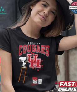 Houston Cougars Snoopy Painting Shirt