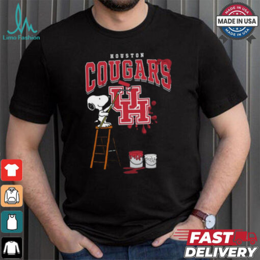 Houston Cougars Snoopy Painting Shirt