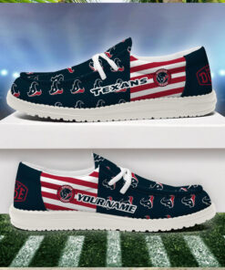 Houston Texans 2024 Version Personalized Hey Dude Shoes