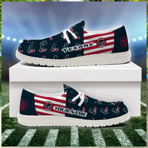 Houston Texans 2024 Version Personalized Hey Dude Shoes