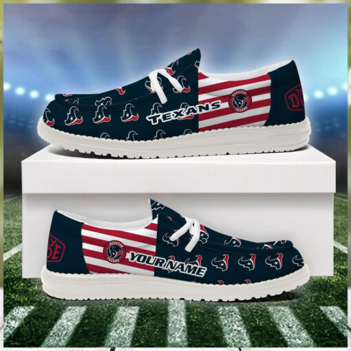 Houston Texans 2024 Version Personalized Hey Dude Shoes