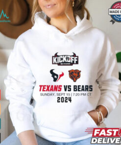 Houston Texans vs. Chicago Bears Sunday Sept 15 2024 NFL Kickoff game matchup shirt