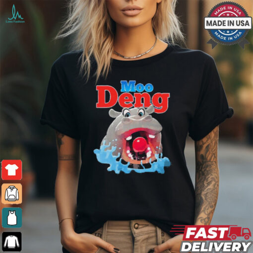Hungry Moo Deng Painting t shirt