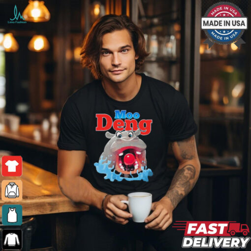 Hungry Moo Deng Painting t shirt