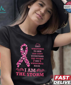 I Am The Storm Breast Cancer Ribbon T Shirt