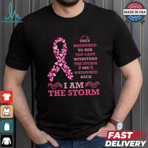 I Am The Storm Breast Cancer Ribbon T Shirt