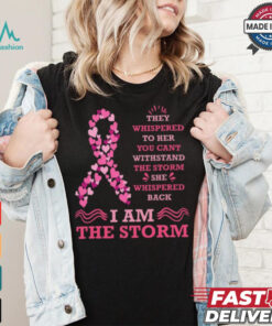 I Am The Storm Breast Cancer Ribbon T Shirt