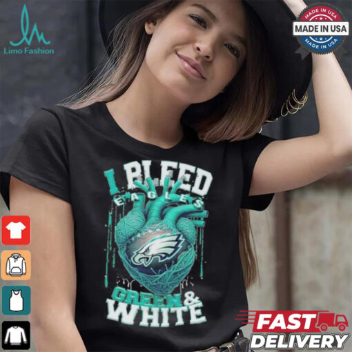 I Bleed Green Bay Packers Heart Shirt