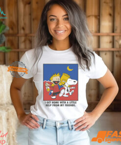 I Get Home With A Little Help From My Friends Cartoon Painting t shirt, hoodie, sweater, long sleeve and tank top I Get Home With A Little Help From My Friends Cartoon Painting t shirt