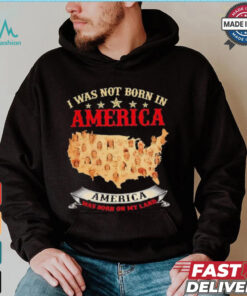 I Was Not Born In American. America Was Born On My Land T shirt