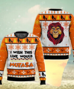 I Wish This Line Would Mufasa Shirt