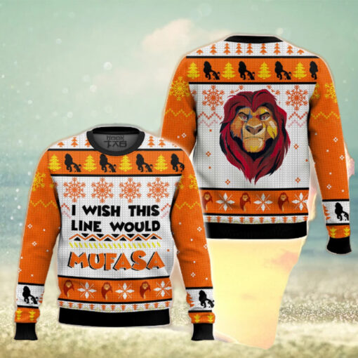 I Wish This Line Would Mufasa Shirt