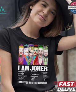 I am Joker thank you for the memories signatures shirt