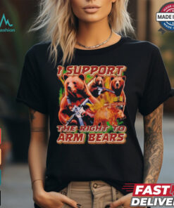 I support the right to arm bears retro shirt
