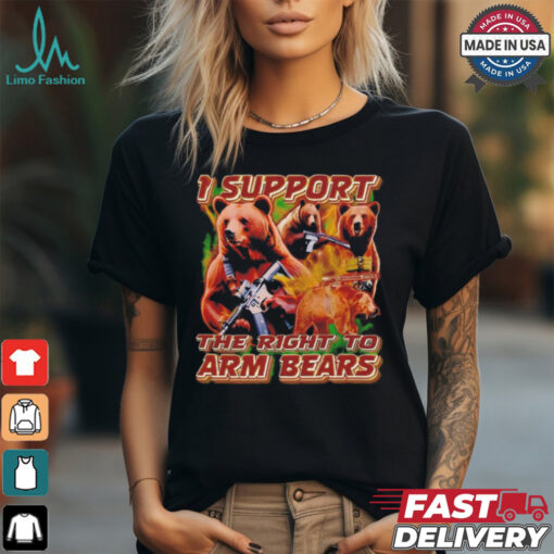 I support the right to arm bears retro shirt