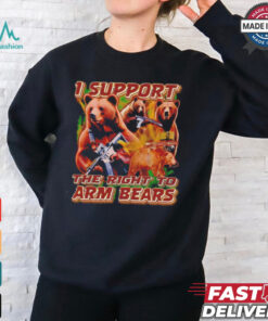I support the right to arm bears retro shirt