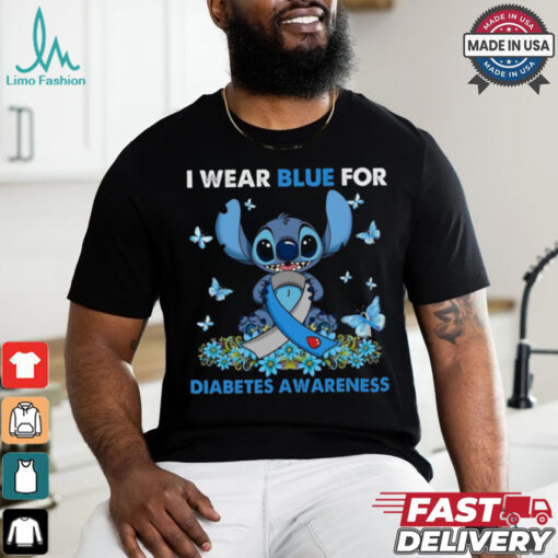 I wear blue for diabetes awareness shirt