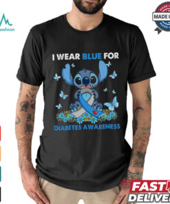 I wear blue for diabetes awareness shirt