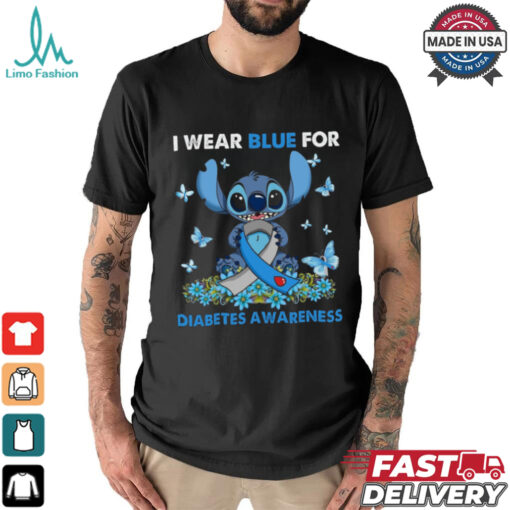 I wear blue for diabetes awareness shirt