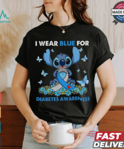 I wear blue for diabetes awareness shirt