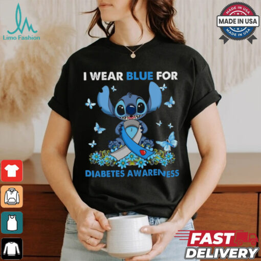 I wear blue for diabetes awareness shirt