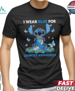 I wear blue for diabetes awareness shirt