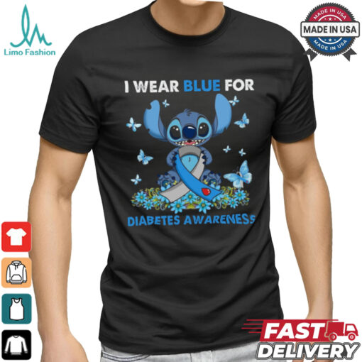 I wear blue for diabetes awareness shirt