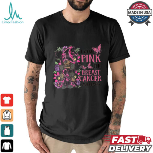 I wear pink for breast cancer awareness shirt