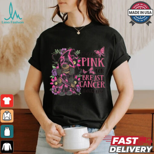 I wear pink for breast cancer awareness shirt