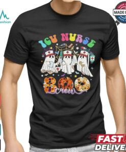 ICU Boo Crew Costume Funny Nurse Ghost Halloween Nursing shirt