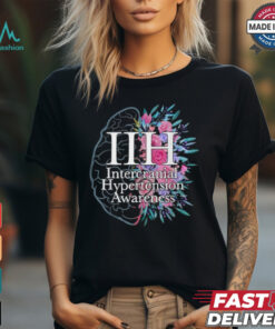Idiopathic intracranial hypertension awareness brain floral shirt