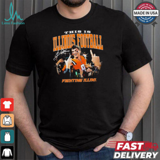 Illinois Fighting Illini Luke Altmeyer this is Illinois Football signature shirt