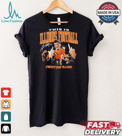 Illinois Fighting Illini Luke Altmeyer this is Illinois Football signature shirt