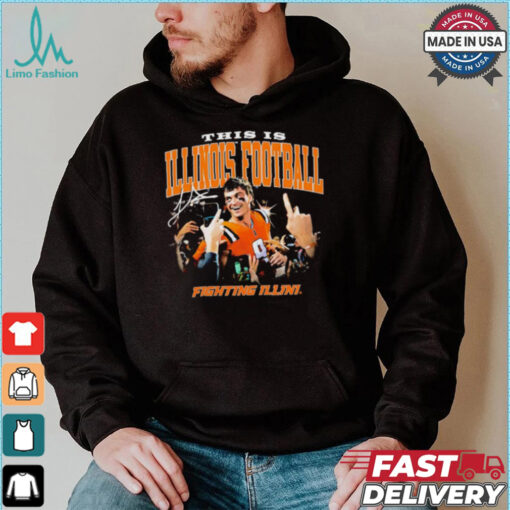 Illinois Fighting Illini Luke Altmeyer this is Illinois Football signature shirt