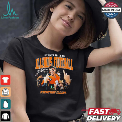 Illinois Fighting Illini Luke Altmeyer this is Illinois Football signature shirt